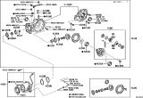 Diagram for 2024 Lexus TX550h+ Carrier Bearing Spacer - 90564-30078