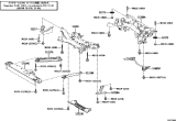 Diagram for 2020 Lexus NX300 Crossmember Bushing - 52203-42020