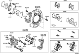 Diagram for 2004 Lexus ES330 Wheel Cylinder Repair Kit - 04479-33170