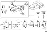 Diagram for 2013 Lexus IS250 Car Key - 69515-30330