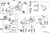 Diagram for 2012 Lexus RX350 Car Key - 69515-30300
