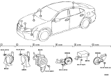 Diagram for 2004 Lexus ES330 Horn - 86520-48030