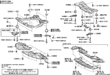 Diagram for Lexus ES330 Crossmember Bushing - 52273-33010