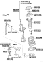 Diagram for 2008 Lexus RX400h Coil Springs - 48131-48510