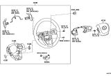 Diagram for 2025 Lexus RX350h Steering Wheel - 45100-F6080-C0