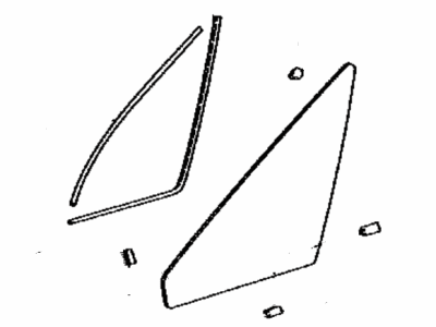 Lexus 62120-77010 Window Assembly, Front Side