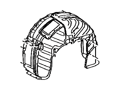 Lexus 65637-77010 Liner, Rear Wheel Housing