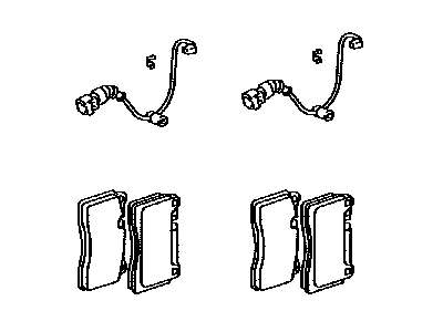 Lexus RC F Brake Pad Set - 04466-0W100