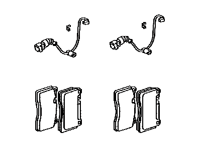 Lexus 04466-0W100 Pad Kit, Disc Brake