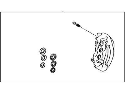 Lexus 47730-0W050 Front Passenger Disc Brake Cylinder Assembly