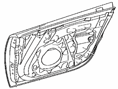 Lexus 67001-77020-B1 Panel Sub-Assembly, Front Door Inside