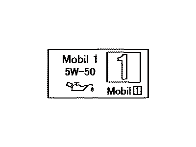 Lexus 11296-45020 Label, Engine SERVIC