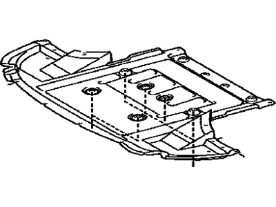 Lexus 51410-77010 Engine Under Cover Assembly