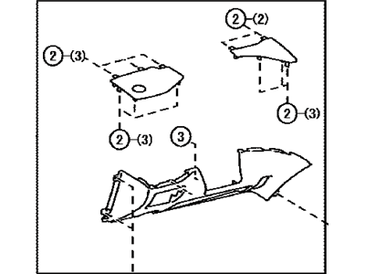 Lexus 55402-77010-C3 Pad Sub-Assembly, Instrument