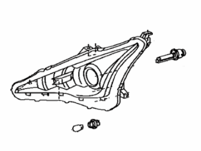 Lexus 81150-77010 Headlamp Assembly, Left