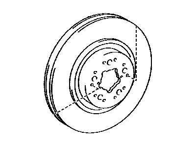 Lexus LFA Brake Disc - 42431-0W040