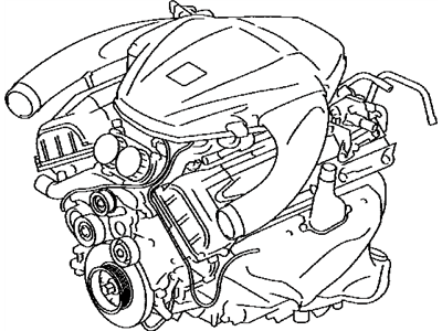 Lexus 12000-45A00 Engine Assembly, W/CLUTCH