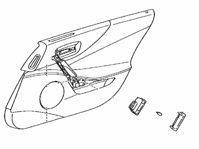 Lexus 67620-77010 Panel Assembly, Door Trim