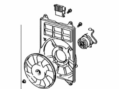 Lexus LFA Cooling Fan Assembly - 16360-45010