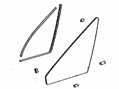 Lexus 62110-77010 Window Assembly, Front Side