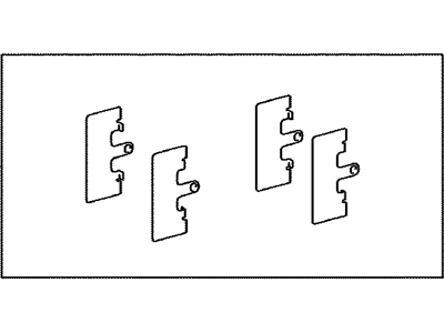 Lexus 04945-24020 SHIM Kit, Anti SQUEA