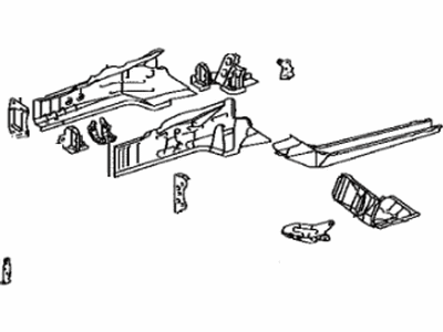 Lexus 57101-24100 Member Sub-Assembly, Front