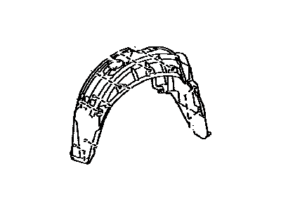 Lexus 65638-30141 Liner, Rear Wheel Housing