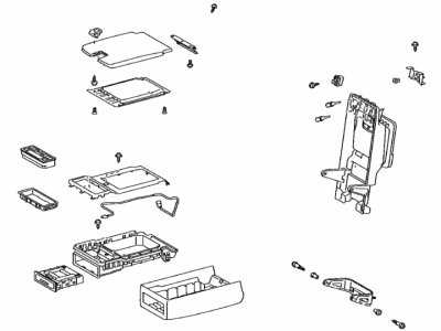 Lexus 72830-30L60-F0 Rear Seat Armrest Assembly, Center