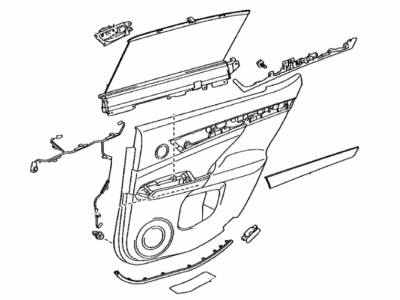 Lexus 67640-30Q00-N5 Panel Assembly, Rear Door