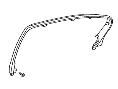 Lexus 67674-30140 GARNISH, Rear Door Frame