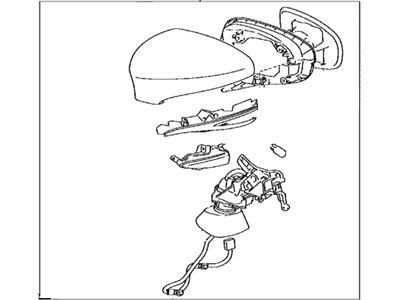 Lexus 87910-30E30-A0 Mirror Assembly, Outer Rear