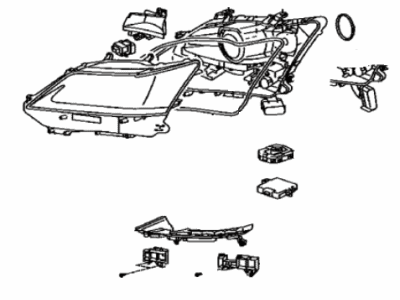 Lexus 81145-30L10 Headlamp Unit With Gas, Right