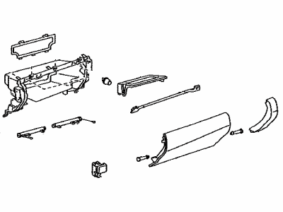 Lexus GS Turbo Glove Box - 55550-30480-C0