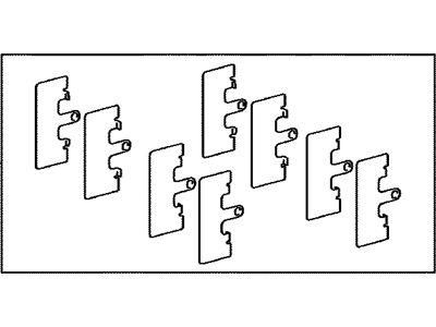 Lexus 04945-30340 SHIM Kit, Anti SQUEAL