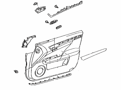 Lexus 67620-30M20-N2 Panel Assembly, Front Door