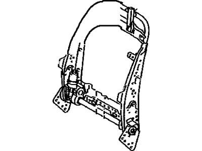 Lexus 71440-24390-A0 Back Assy, Front Seat, LH(For Separate Type)