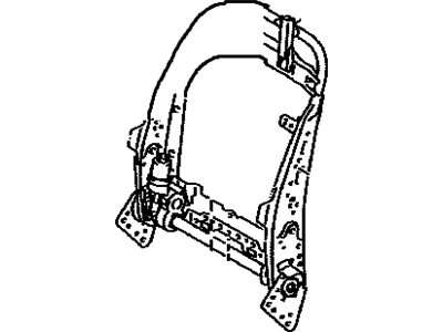 Lexus 71440-24530-D0 Back Assy, Front Seat, LH(For Separate Type)