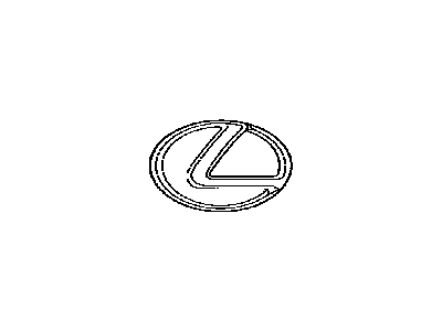 Lexus 90975-02078 Rear Trunk Emblem Badge