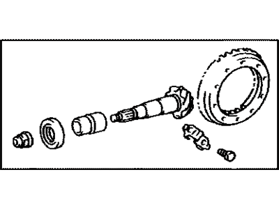 Lexus 41201-80763 Final Gear Kit, Differential