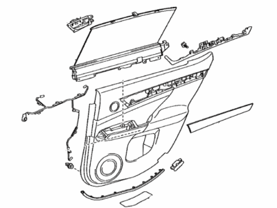 Lexus 67630-30V60-27 Panel Assembly, Rear Door