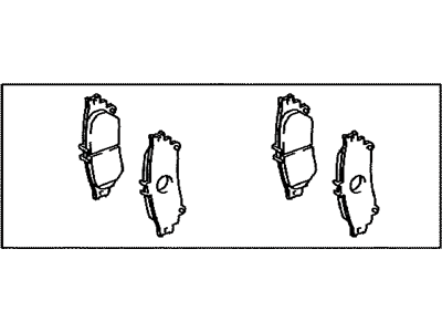 Lexus 04466-30280 Rear Disc Brake Pad Kit