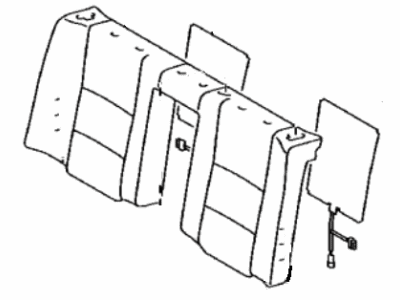 Lexus 71077-30J70-C0 Rear Seat Back Cover Sub-Assembly (For Bench Type)