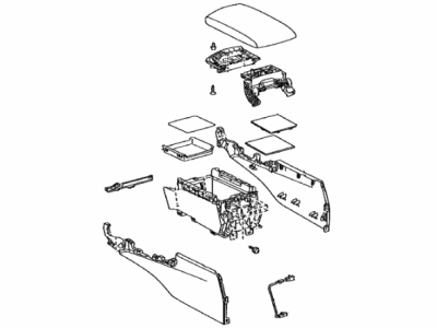 Lexus GS200t Center Console Base - 58810-30C70-C6