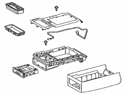 Lexus 72860-30793-E2 Box Assy, Rear Seat Center Armrest