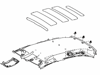 Lexus 63311-30F50-C0 Headlining, Roof