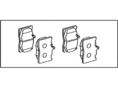 Lexus 04465-30460 Front Disc Brake Pad Kit