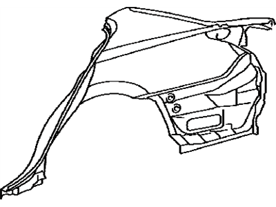 Lexus 61611-30A20 Panel, Quarter, RH