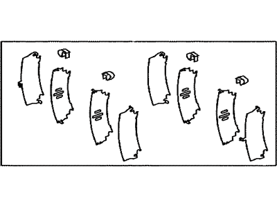 Lexus 04946-30230 SHIM Kit, Anti SQUEAL