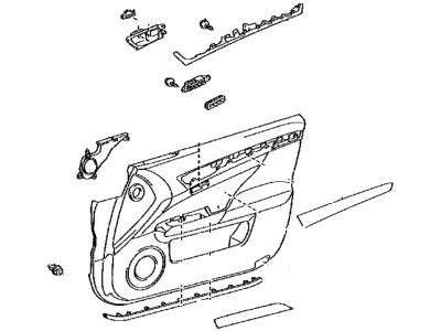 Lexus 67610-30M00-49 Panel Assembly, Front Door