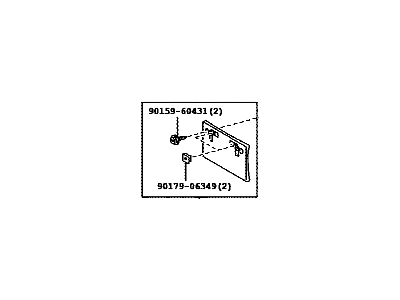 Lexus 52114-30290 Front Bumper Extension Mounting Bracket